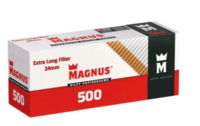 Гільзи Magnus 500 шт. (Extra Long Filter 24 мм) Гільзи Magnus 500 шт. (Extra Long Filter 24 мм) фото