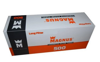 Гільзи Magnus 500 шт (Long Filter 20 мм) Гільзи Magnus 500 шт (Long Filter 20 мм) фото